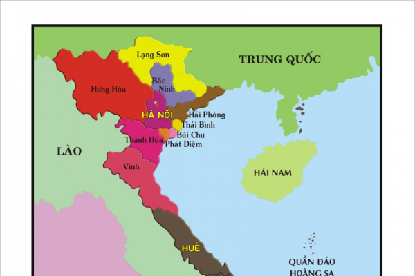 Bản đồ 25 giáo phận Công giáo Việt Nam